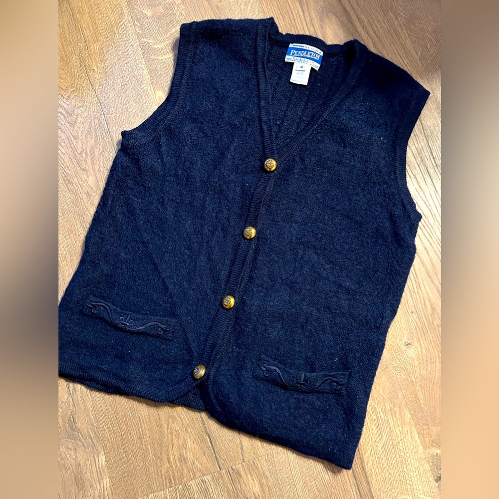 VTG 100% Wool Pendleton Vest (M)